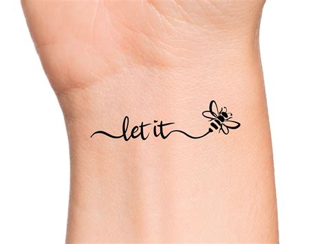 let it be tatuaje|30 Cool Let It Be Tattoo Meaning with Ideas